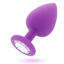 Intense SHELKI M korek anatomiczny silikonowy liliowy 8 cm
