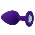Intense SHELKI M korek anatomiczny silikonowy liliowy 8 cm
