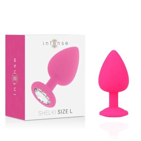 Intense Shelki L anatomiczna wtyczka silikonowa fuksja 9,2 cm