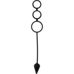 OHMAMA Fetish silikonowy zestaw pierścieni z zatyczką 3w1