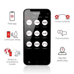 Oninder Rio Plug wibracyjny czarny - aplikacja sterująca, IPX7