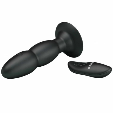 Pretty Love Black Plug - Model z Rotacją, Wibracjami i Pilotem USB