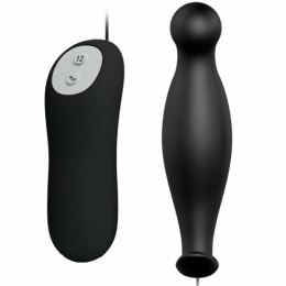 Pretty Love Plug Wibracyjny 12 Trybow Czarny Silikonowy Pilot
