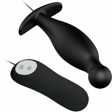 Pretty Love Plug Wibracyjny 12 Trybow Czarny Silikonowy Pilot