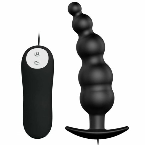 Pretty Love Plug anatomiczny silikonowy 12 trybow wibracji czarny