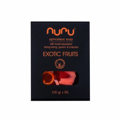 Nuru Mydło Naturalne Exotic Fruits 100g - Ręcznie Robione, Egzotyczny Zapach