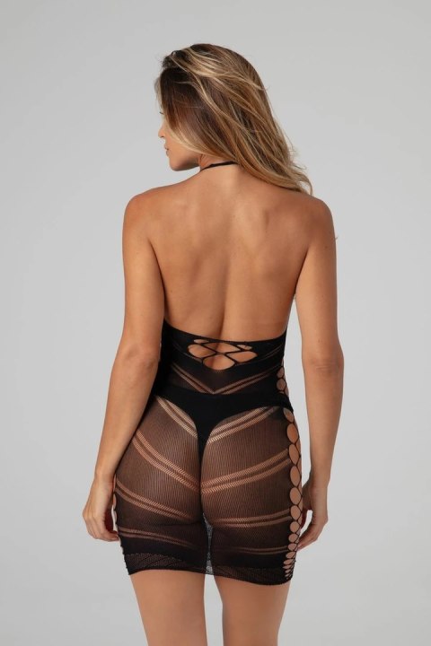 Passion Dress Glitter Amethille Black - elastyczna sukienka z brokatem