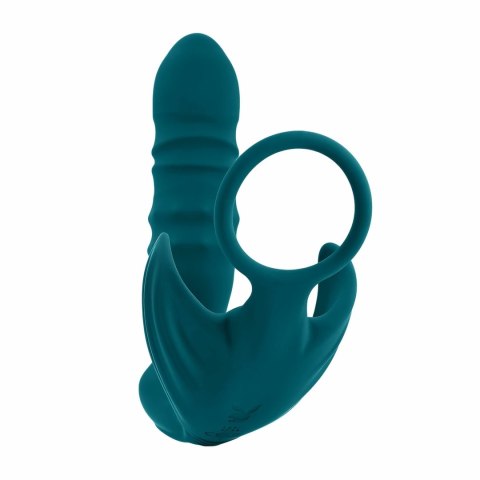 Playboy Bring It On Green - wielofunkcyjny system intymny z pierścieniem i wibracjami