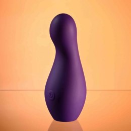 Playboy The Jet Set Vibe Purple - Elegancki wibrator silikonowy USB