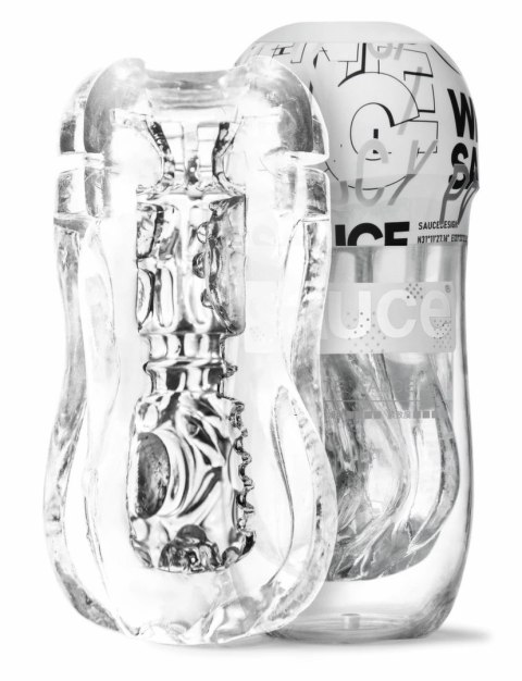 Sauce Cup White - Intymny kubek z technologią silnego podciśnienia, CyberSkin