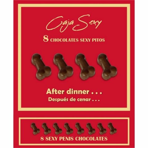 Diablo Picante Zestaw 8 Czekoladek w Oryginalnym Kształcie - Mleczna Czekolada