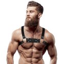 Fetish Submissive Uprząż Bulldog M/L z eko-skory, regulowana, czarna
