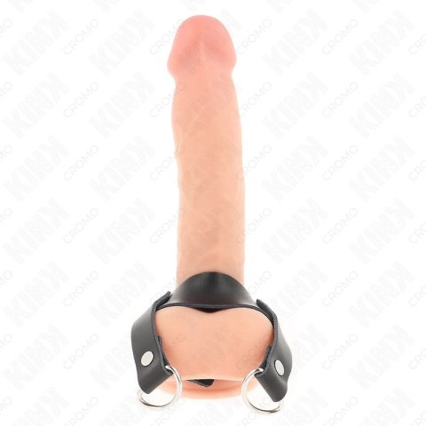 KINK Pierścień anatomiczny z podwojnymi zapięciami D-ring 18,5x3,3 cm