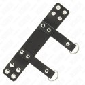 KINK Pierścień anatomiczny z podwojnymi zapięciami D-ring 18,5x3,3 cm