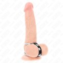 KINK Skorzany Podwojny Pierścień Regulowany 3,8-5 cm Czarny