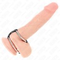 KINK Skorzany Podwojny Pierścień Regulowany 3,8-5 cm Czarny