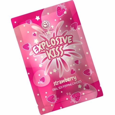 Secret Play Popping Candies Truskawkowe 9g - Musujące cukierki w saszetce