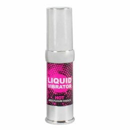 Secret Play żel intymny w płynie 15ml - system wibracyjny, truskawka z kremem