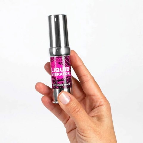 Secret Play żel intymny w płynie 15ml - system wibracyjny, truskawka z kremem