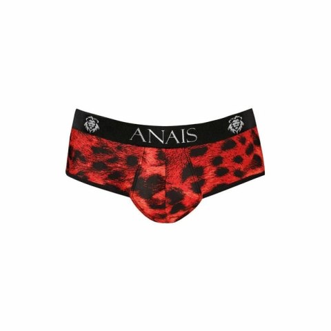 ANAIS MEN Savage Jock Bikini S Czerwone Mikrofibra Animal Print