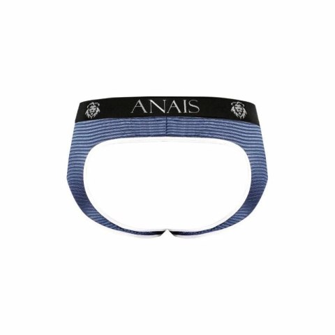 Anais Men Naval Jock Bikini M - czarne z granatowymi paskami, tiul