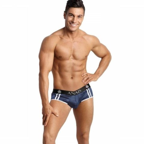 Anais Men Naval Jock Bikini S czarny-granatowy, paski, tiul