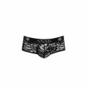 Anais Men Romance Jock Bikini M czarna koronka, kwiatowy wzor