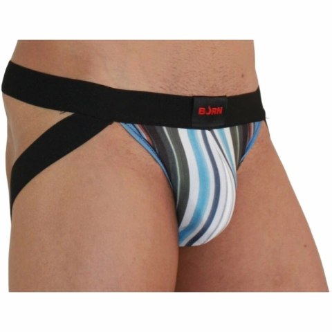 BURN Jock 009 suspensor multikolor/czarny M - designerski pas biodrowy