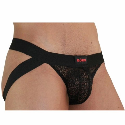 BURN Jock Lingerie 005 Czarny XL - Designerski Pas Biodrowy