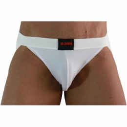 BURN Jockstrap 007 Lycra Biały M - stylowy pas biodrowy z lycry