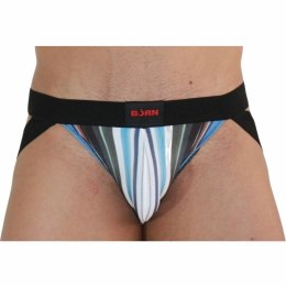 BURN Jockstraps 009 Multicolor/Czarny L - Wysokiej jakości pas biodrowy
