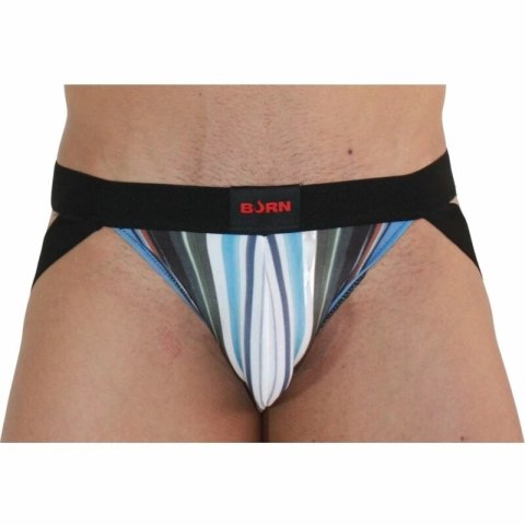 BURN Jockstraps 009 Multicolor/Czarny L - Wysokiej jakości pas biodrowy