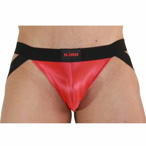 BURN Jockstraps 010 XL czerwono-czarne - stylowy pas biodrowy