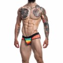 Cut4Men Jockstrap Rainbow XL - sportowa bielizna, ergonomiczny fason