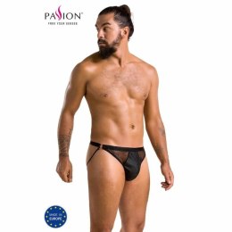 Passion Slip Open Luke Black S/M - nowoczesne figi z poliuretanu