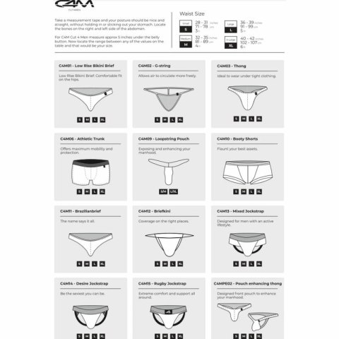 Cut4Men Slip Bikini Aztec M niski stan lekki materiał kolorowy