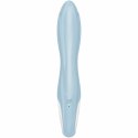 Satisfyer Air Pump Bunny 1 - niebieska maszyna intymna z funkcją nadmuchu