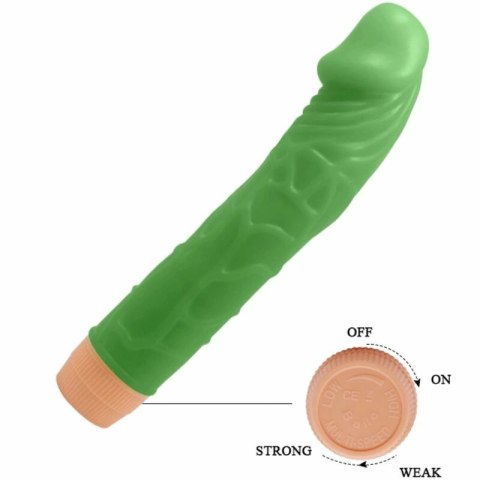 Baile Bill Zielony Model BW-001023R Wibrator 22,5cm z Wibracjami TPR