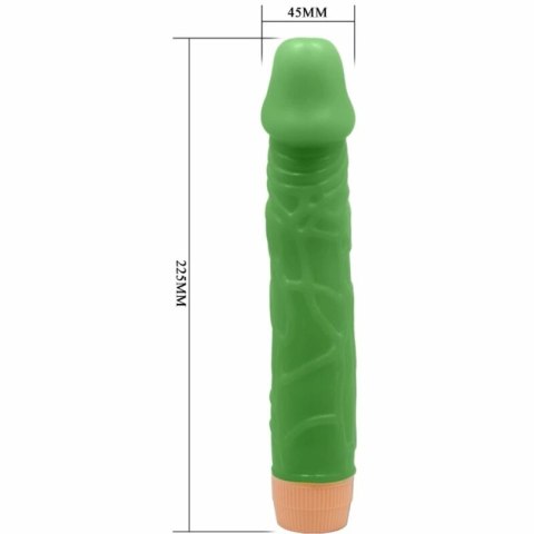 Baile Bill Zielony Model BW-001023R Wibrator 22,5cm z Wibracjami TPR