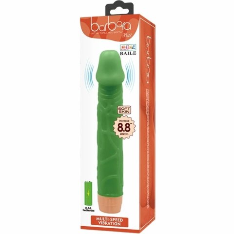 Baile Bill Zielony Model BW-001023R Wibrator 22,5cm z Wibracjami TPR