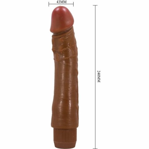 Baile DYBBUK model wibrator z funkcją drgań, 24 cm, kolor mulatka