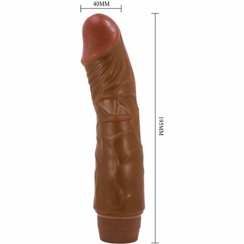 Baile Jeff wibrator anatomiczny 19,5 cm mulatka TPR z wibracją
