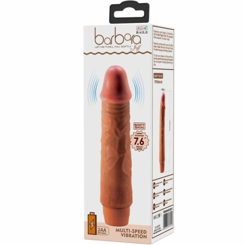Baile Jeff wibrator anatomiczny 19,5 cm mulatka TPR z wibracją
