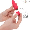 INTENSE SYMONE Wibrująca Kula USB, 8 Trybow, Czerwona, 10x2,2 cm