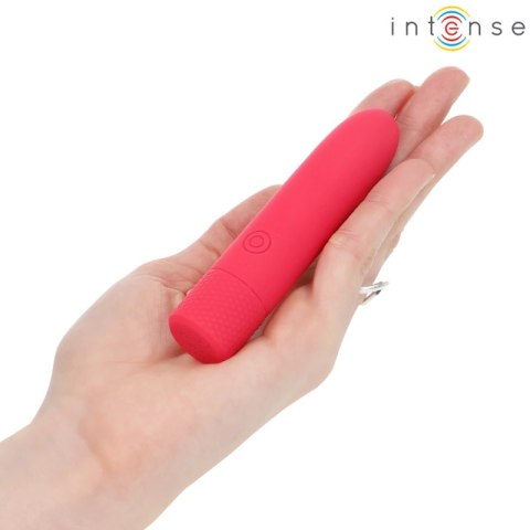 INTENSE SYMONE Wibrująca Kula USB, 8 Trybow, Czerwona, 10x2,2 cm
