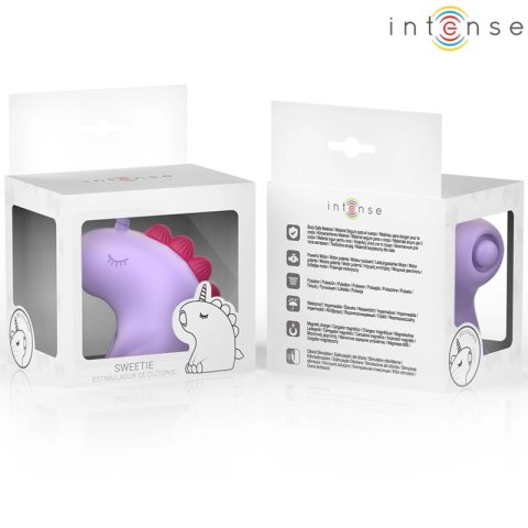 INTENSE Sweetie Pink - Stymulator z pulsującą końcowką jednorożca, IPX7