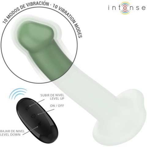 Intense Becca Zielony Model z Przyssawką i Pilotem - 10 Trybow, 17,5 cm