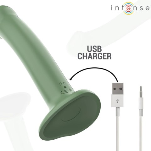 Intense Becca Zielony Model z Przyssawką i Pilotem - 10 Trybow, 17,5 cm