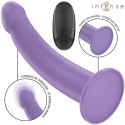Intense Eddie model wibrujący 17,5 cm fioletowy z pilotem USB