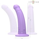 Intense Eddie model wibrujący 17,5 cm fioletowy z pilotem USB